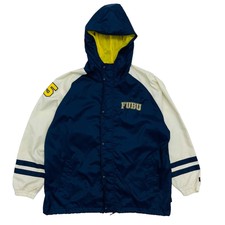 Vintage Fubu Sports Hooded Jacket - Xl