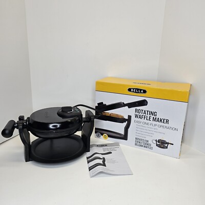 BELLA (13991) Classic Rotating Non-Stick Belgian Waffle Maker W/ Box