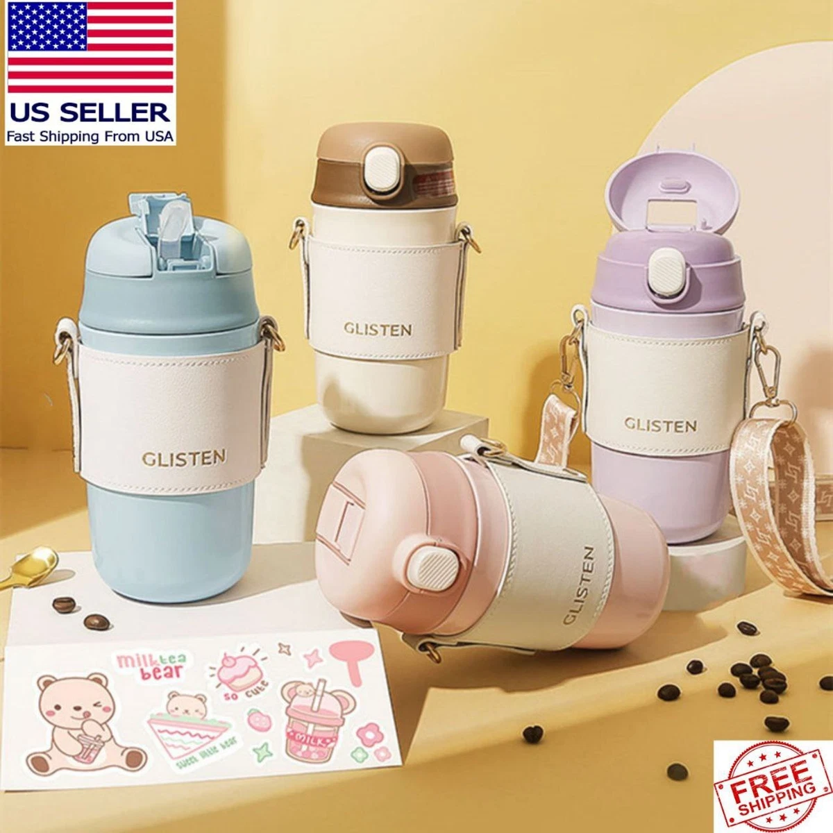 Coffee Tea Stainless Steel Vacuum Cute Flask Thermos insulated