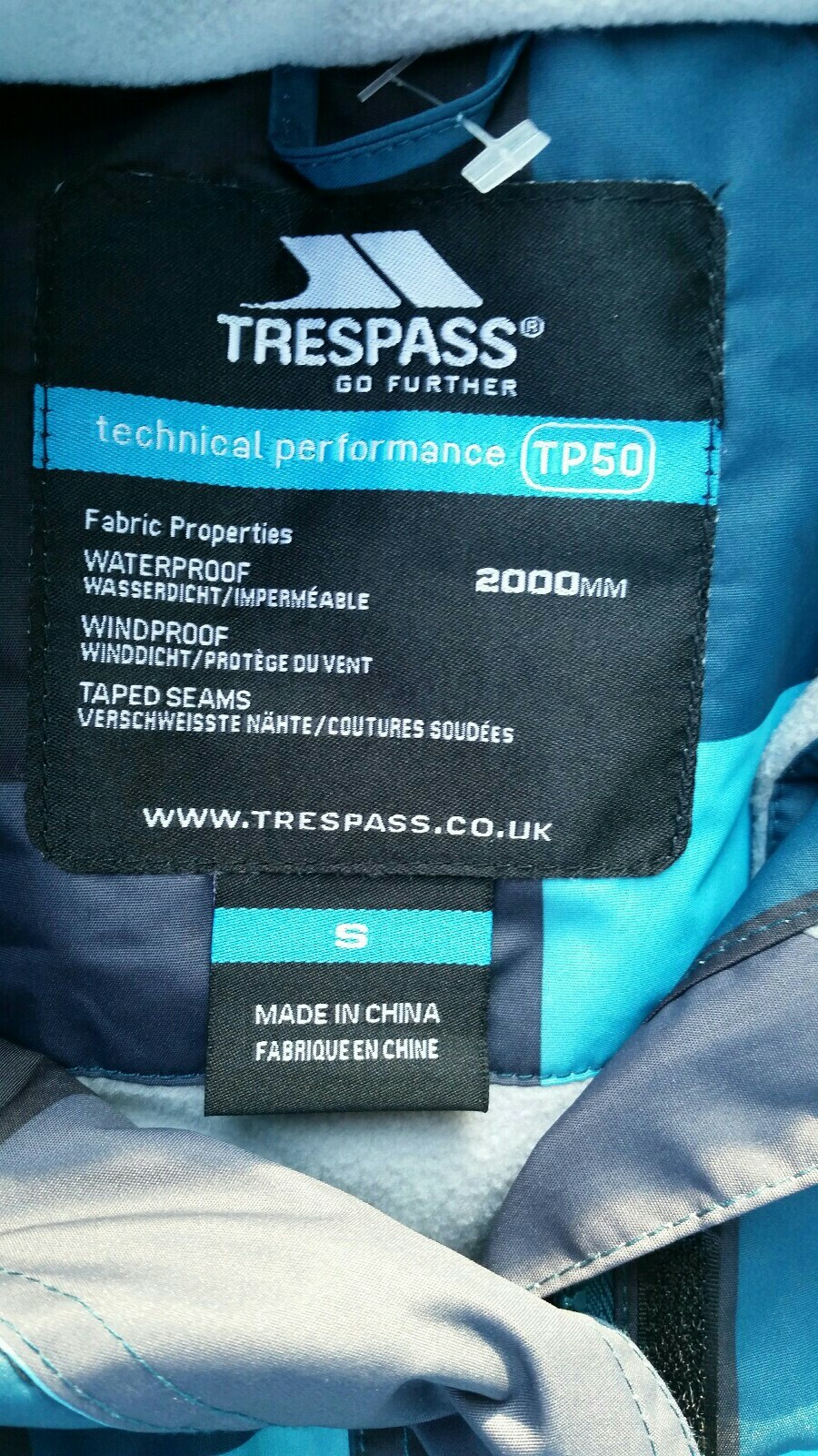 trespass go further technical performance tp50