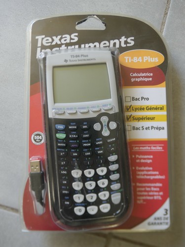 Calculatrice graphique Texas Instruments TI-84 Plus CE, teinte bleu