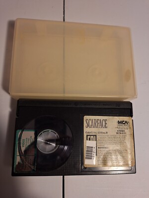 Scarface Beta (Not VHS) MCA 1984 Betamax  Al Pacino Oliver Stone*WITHOUT SLIPCOV