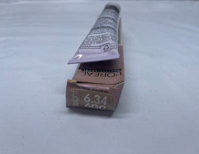 Lot of 2 - L'Oreal Dialight  6.34/6GC, Demi-Perm Hair Color, 1 W/O Box, Box Damg
