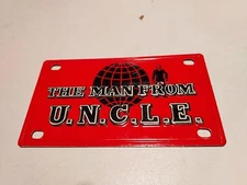 1967 the man from u.n.c.l.e. marx co. toy license plate