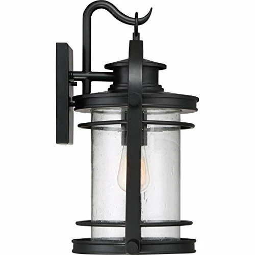 Quoizel BKR8410K 1-Light Booker Outdoor Lantern in Mystic Black - Picture 6 of 7