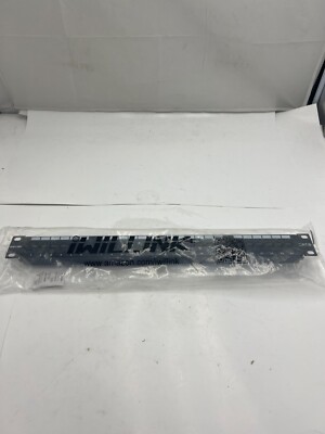 Genuine Iwillink Cat6 RJ45 Rackmount Wall Mount Patch Panel Black