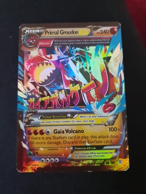 pokemon card Mega Primal Groudon EX | eBay