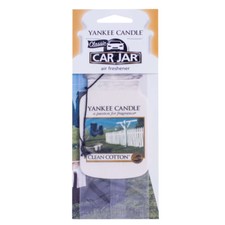 Yankee Candle Car Jar Classic Auto Home And Office Air Freshener Clean Cotton