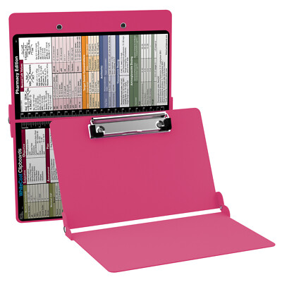 WhiteCoat Clipboard - Pharmacy Edition - Folding Pharmacology Clipboard 