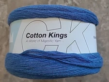 Hobbii Cotton Kings Twirls "Sultan" 100% Cotton, #4 Blue Sandstone