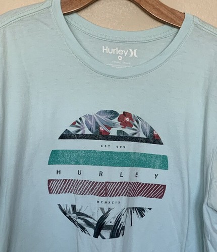 HURLEY Tropical Stripe Floral green T 