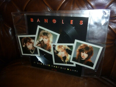 Bangles, If She Knew What She Wants, UK WA 7062 Shape Single, 7'' 1986 RARE