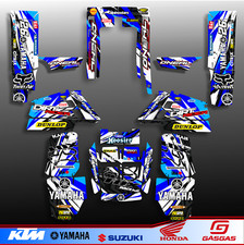 Yamaha Banshee 350 ATV Full Graphics Kit White Blue Black  luispatricia1208