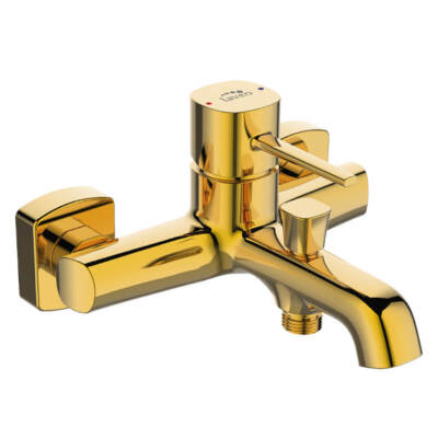 KOLMAN Badewannenarmatur in Gold POLA Badarmatur Wannenbatterie Badmischer
