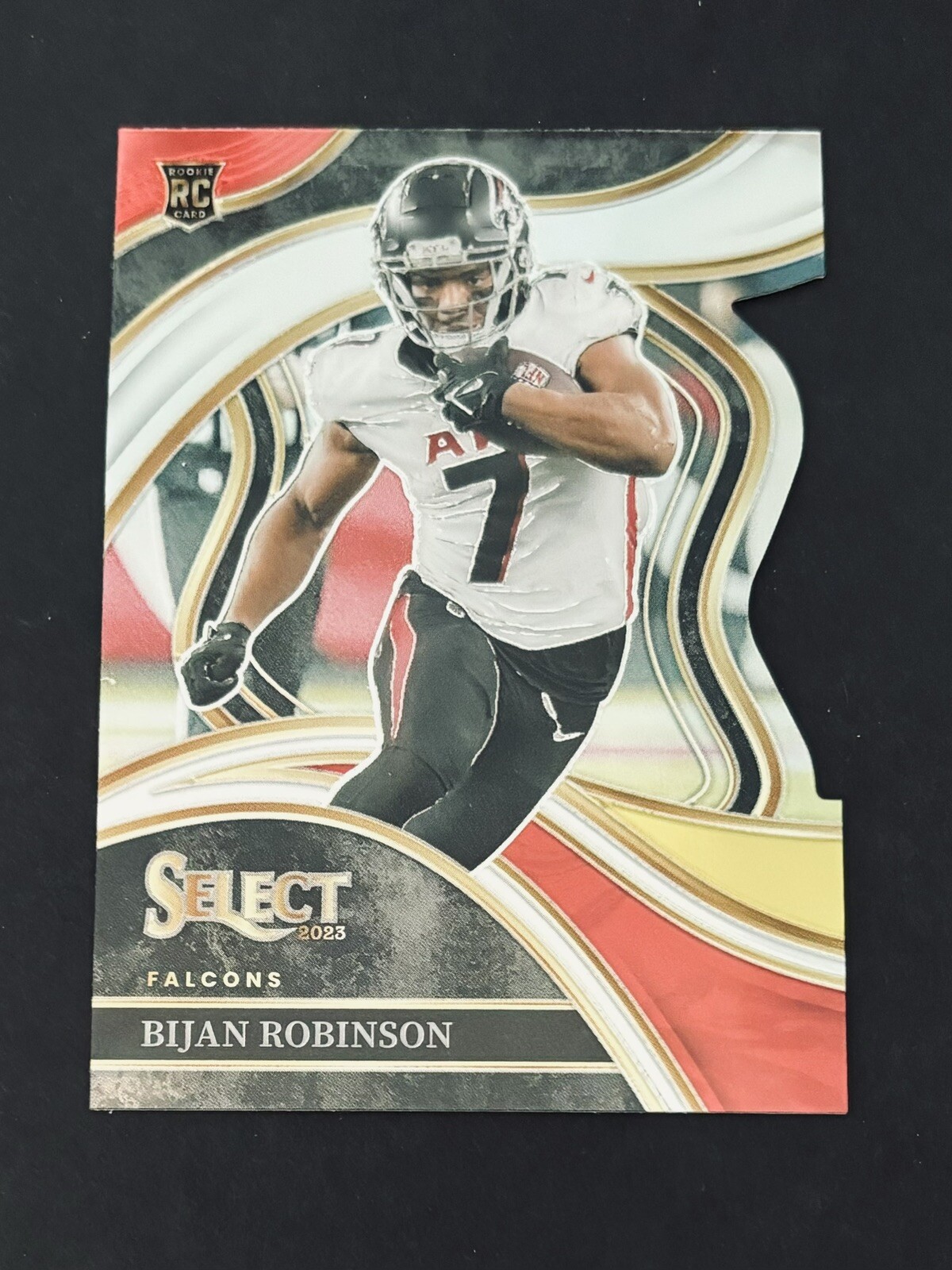 BIJAN ROBINSON #296 RC Silver Prizm Die-Cut 2023 Select Atlanta Falcons NFL
