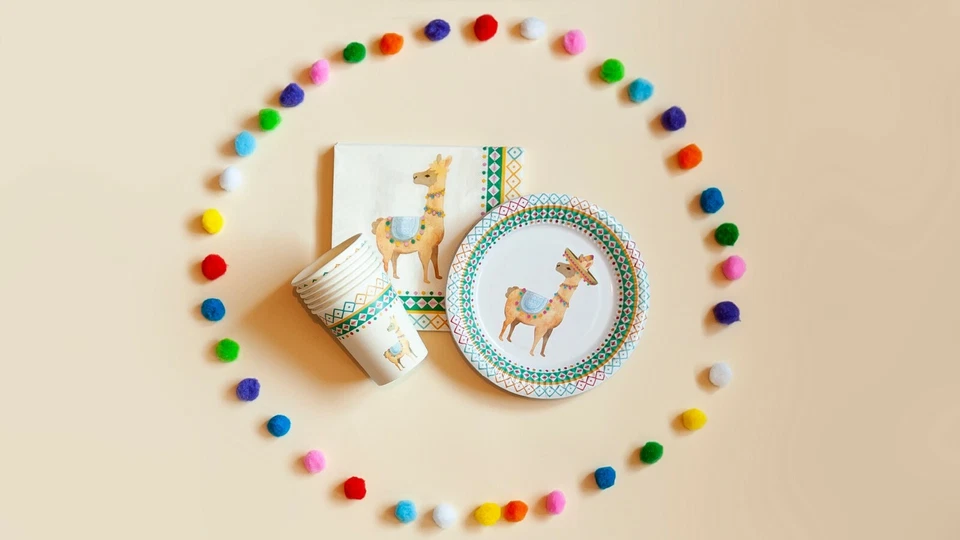 MEXICAN LLAMA DRAMA FUN DECORATIONS - PARTYWARE COMPLETE SELECTION - Image 3 of 4