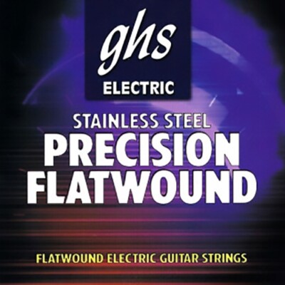 GHS 750 Precision Flats Flatwound Ultra Light Electric Guitar Strings 9-42