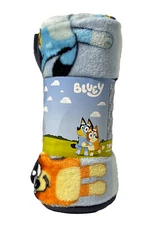 BLUEY Plush TRAVEL BLANKET Throw 40”X 50” Bluey and Bingo Pattern Brand New