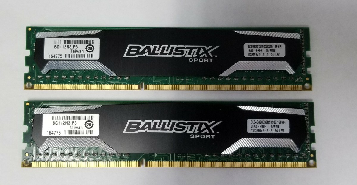 Crucial BALLISTIX 8GB 2x4GB ddr3 1333MHZ