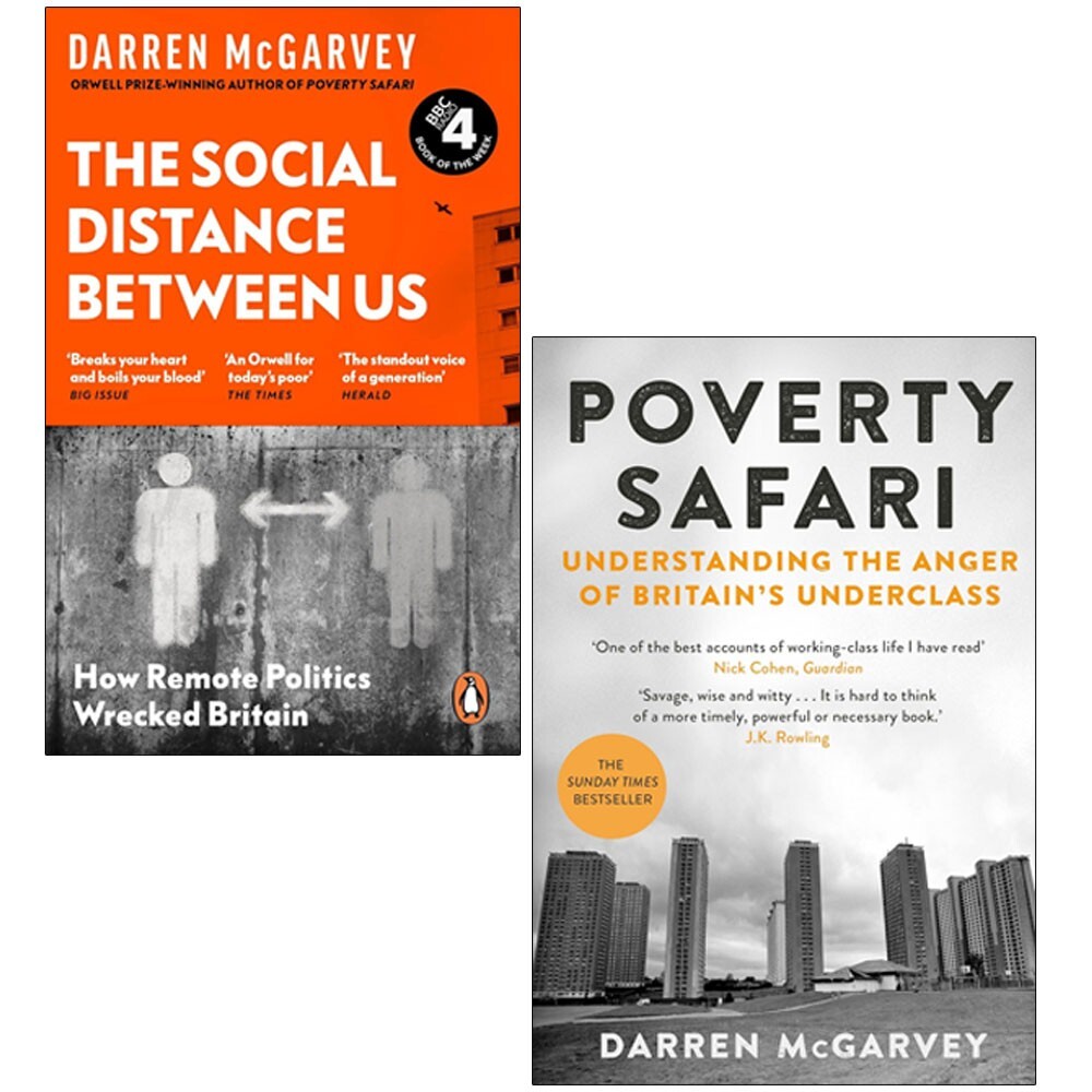Darren Mcgarvey Unisex Collection 2 Books Set Social Distance Between, Poverty Safari - Image 4