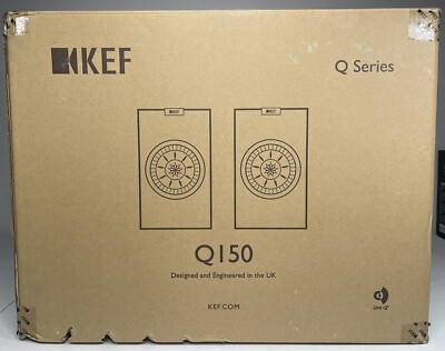 KEF - Q150  Q Series 5.25'' 2-Way Bookshelf Speakers (Pair) - Walnut  NEW!