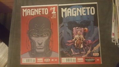 MAGNETO ISSUES 1 AND 2 1ST PRINTS BAGGED AND BOARDED BOTH NEAR MINT