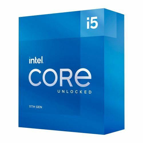 Processeur de bureau Intel Core i5-11600K 3,9 GHz Rocket Lake 12 Mo cache intelligent dans son emballage - Photo 1 sur 5