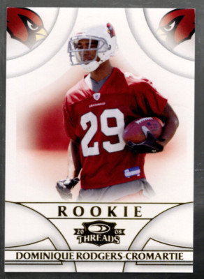 A7771- 2008 Donruss Threads Retail Rookie #179 Dominique Rodgers-Cromartie /999