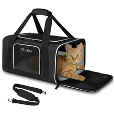 Pet Carrier 17x11x9.5 Alaska Airline Approved,Pet Travel Carrier Bag for Smal...