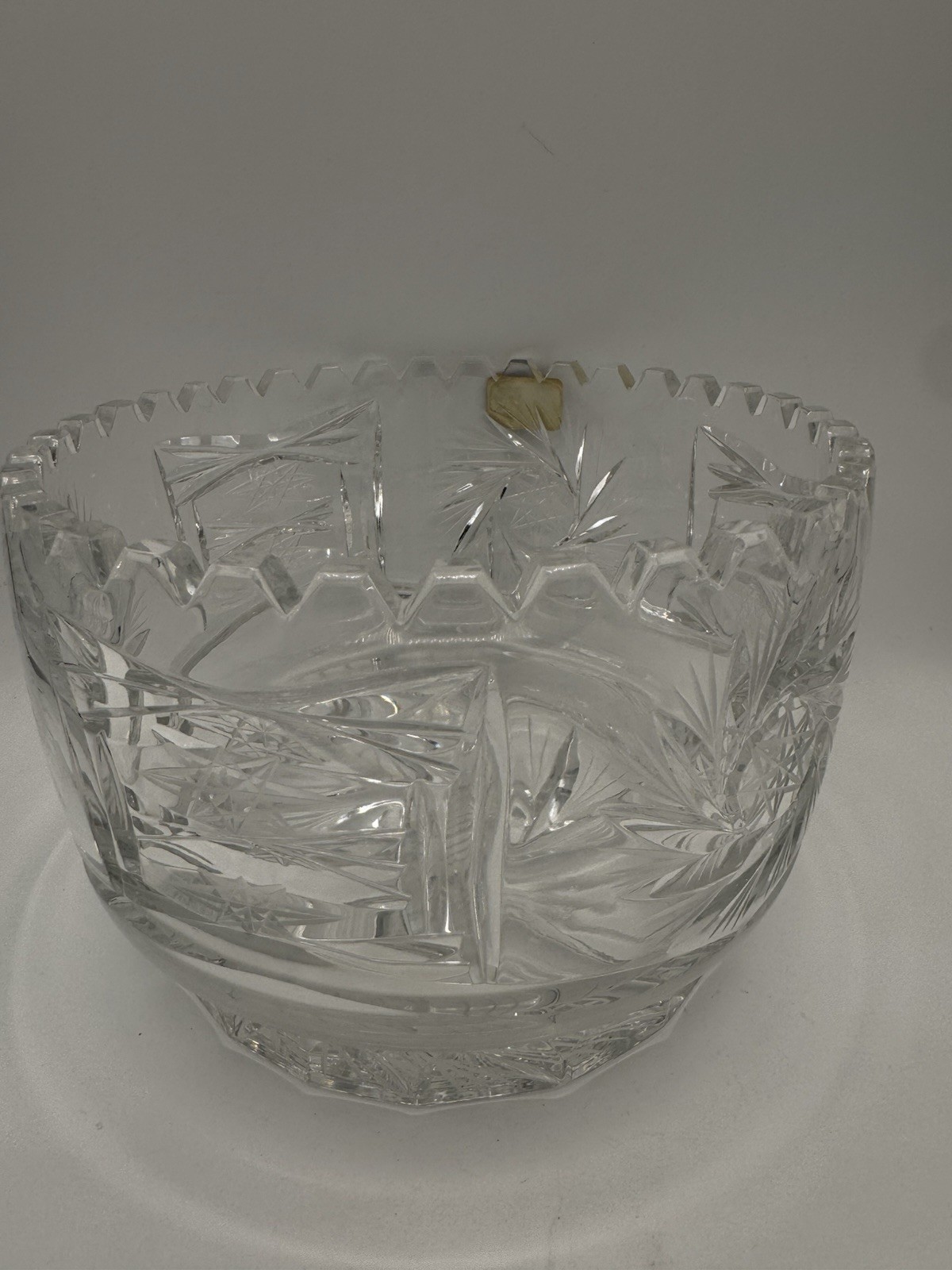 Crystal Bowl 24 % Lead Oxide Hand-Cut German Democratic Republic Lausiter Glas