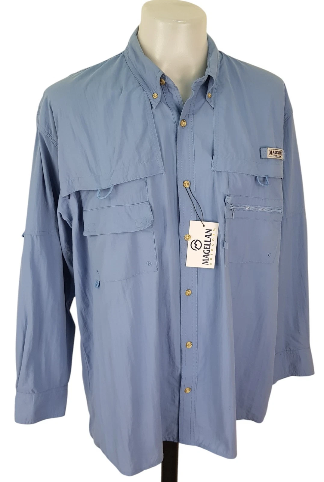 MAGELLAN SPORTS Mens Blue L/S VENTED FISHING SHIRT - XL - Chest 54" - £66
Opens in a new window or t