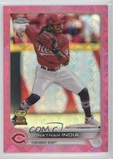 2022 Topps Chrome Logofractor Edition Pink Refractor 62/199 Jonathan India 0lq5