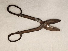 Große alte Wiss A- Metall Schneide Blechschere 12" Vintage gesenkgeschmiedeter massiver Stahl