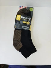 Fox River work boot socks cotton 3 pack size Large Men 9-11.5 W 10-12.5