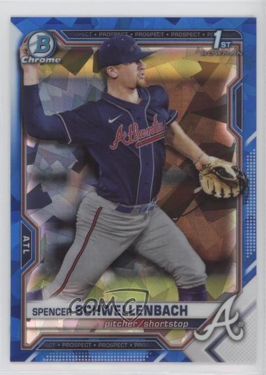 2021 Bowman Chrome Draft Sapphire Edition Spencer Schwellenbach #BDC-44 1l48