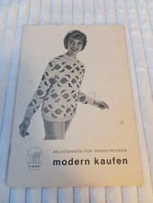 3 Pagen Anleitung für Handsstricken Strickheft Musterhefte