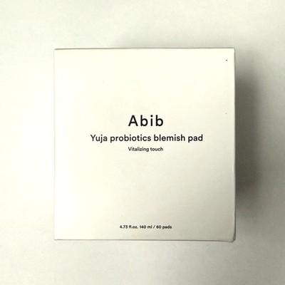 Abib Yuja Probiotics Blemish Pad Vitalizing Touch 140ml 60 Pads EXP 05/2026 NEW