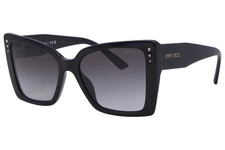 Jimmy Choo JC5001B 50008G Sunglasses Women's Black/Grey Gradient Lenses 54mm