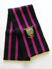 VTG Ryder Amies Wool PreppyStripe Downing College Cambridge Scarf Made England