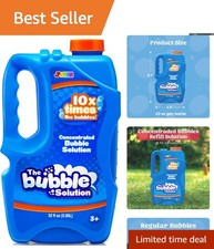 Non-Toxic 32 Oz Bubble Solution Ideal Refills for Bubble Machines and Parties