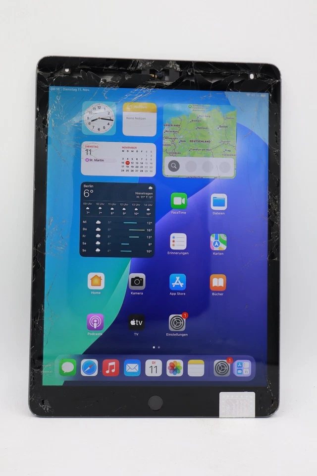 Apple iPad 9.Gen A2602 64GB 10,2" Wifi Grau Displayschaden #5929