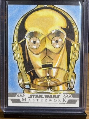 Topps Star War s Masterwork 2024-25 C-3PO Sketch 1of1 1/1