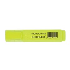 Image of Q-Connect Yellow Highlighter Pen (Pack of 10) KF01111