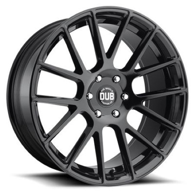 24'' DUB Luxe S205 Wheel   24x9.5 6x139.7 6x5.5  +30 Gloss Black Rim   Last    