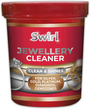 Swirl 145ml Jewellery Cleaner Liquid Dip Gold Silver Diamond Gemstone & Basket