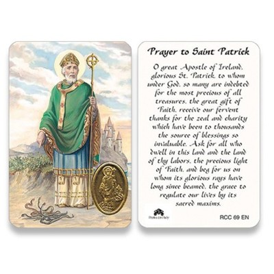 Prayer to St. Saint Patrick - Plasticstock Holy Card RCC69E | eBay