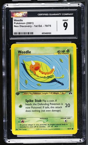 Weedle (1st Edition) graded CGC 9 for sale on eBay
