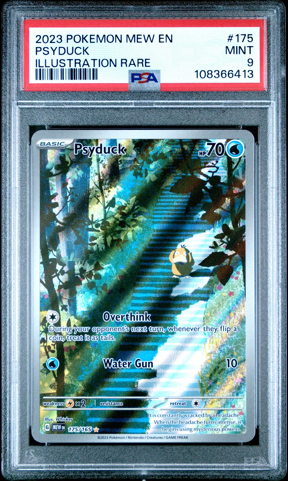 2023 POKEMON MEW EN-151 ILLUSTRATION RARE #175 PSYDUCK PSA 9