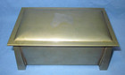 Antique American L&M Tobacco Co. Fatima Nickel Silver Cigarette Box Art Deco — photo 1