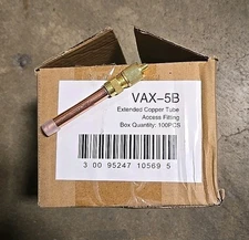 New, DiversiTech VAX-5 Access Valves 5/16"OD X 1/4"ID  (100 Count)